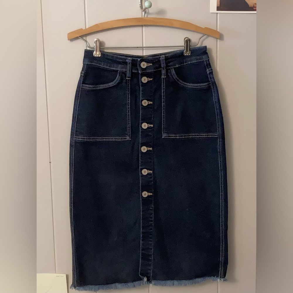 Kancan denim skirt, size small